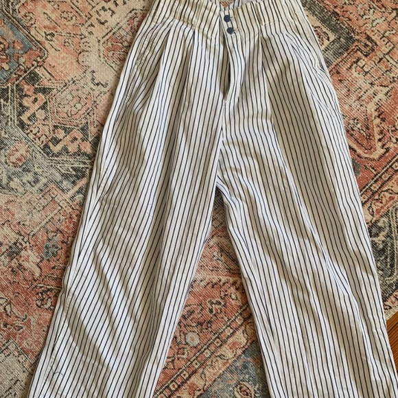 Striped Wide Leg Pants - Picture 1 of 3